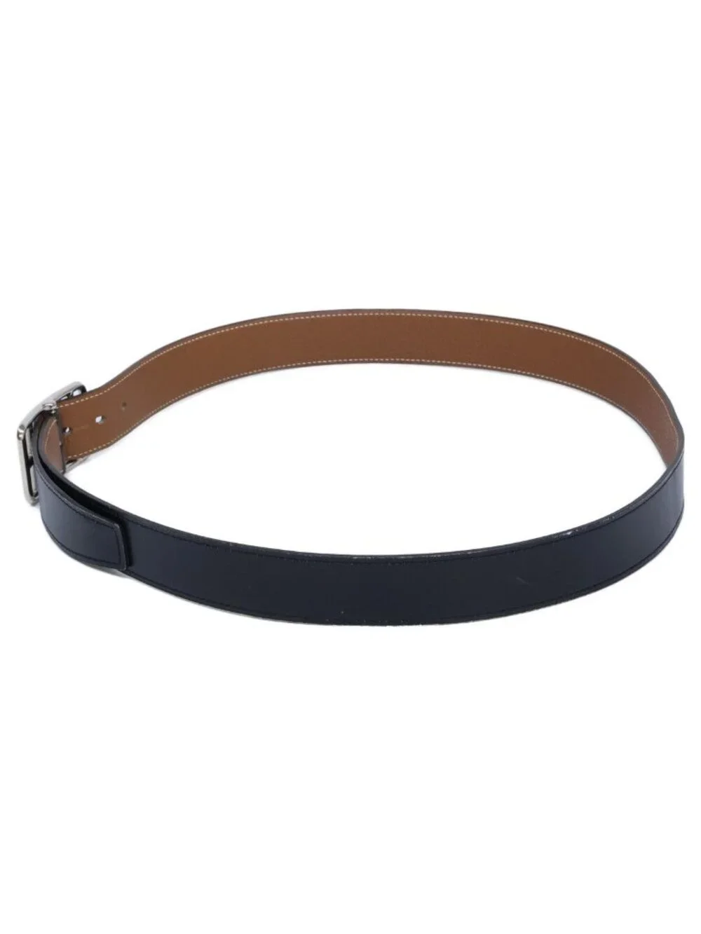 Hermes Cape Cod Box Calf Veau Togo Reversible Belt 95